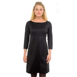 Gretchen Scott 3/4 Sleeve Jersey Debutante Empire Mini Dress Seam Detail - M